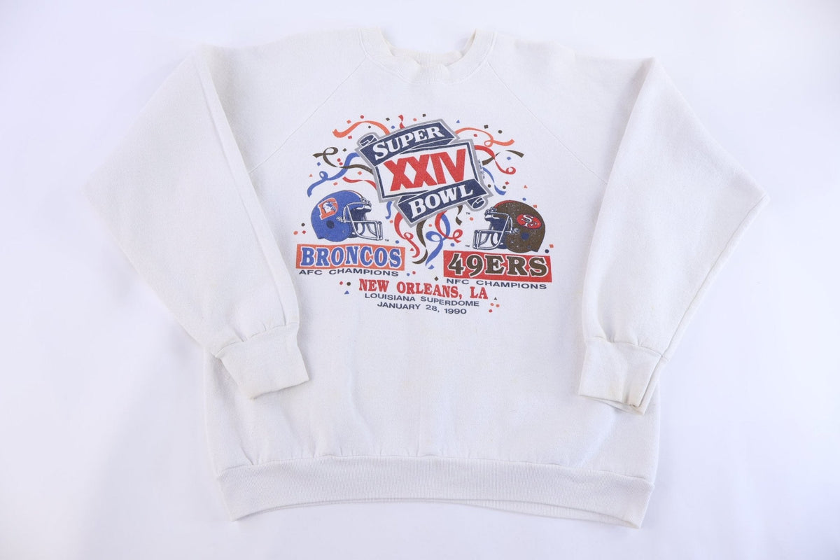 1990 Super Bowl Broncos Vs 49ers Sweatshirt product image 1