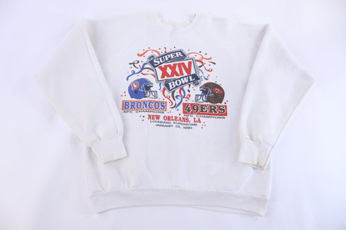 1990 Super Bowl Broncos Vs 49ers Sweatshirt product image 1