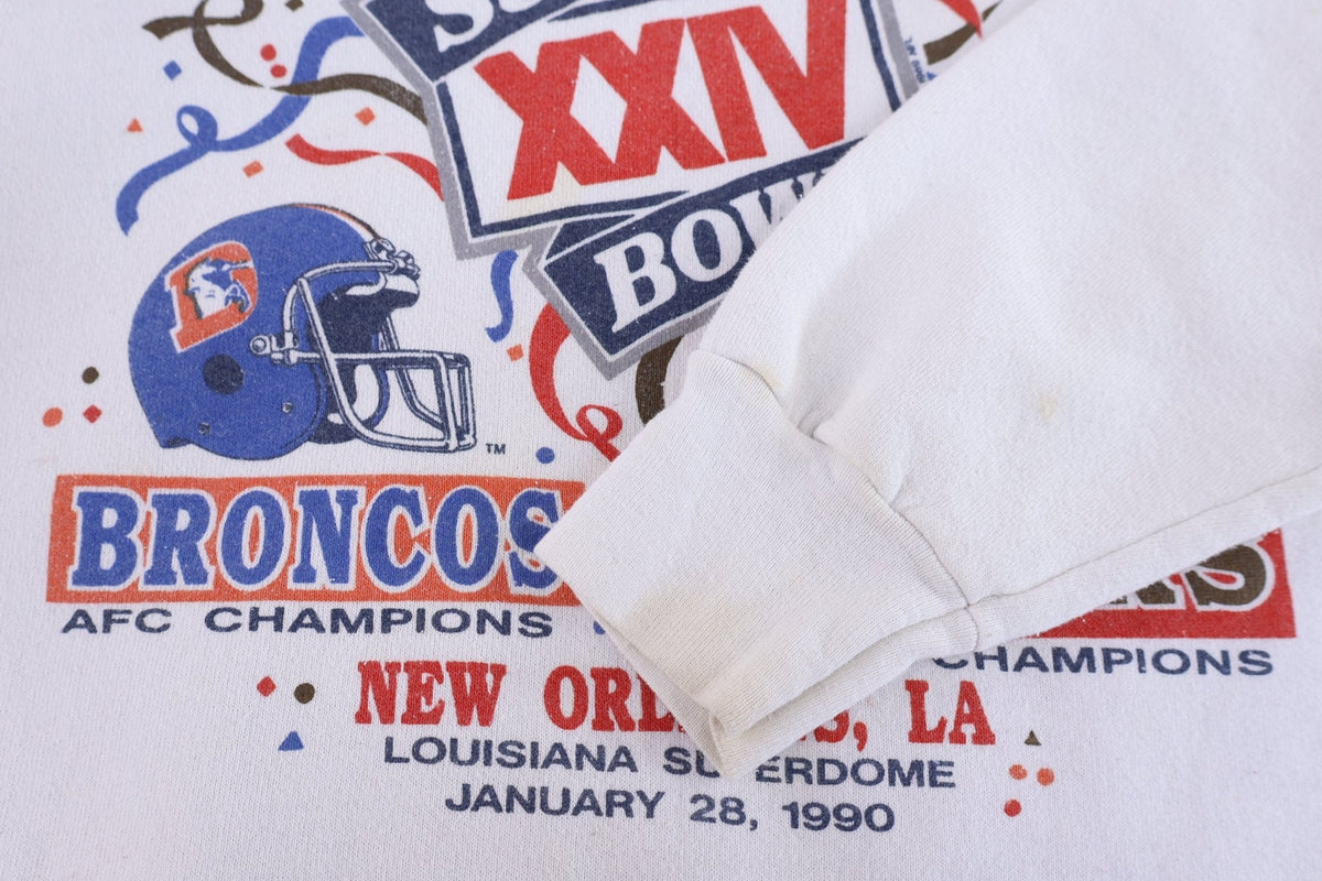 1990 Super Bowl Broncos Vs 49ers Sweatshirt product image 3