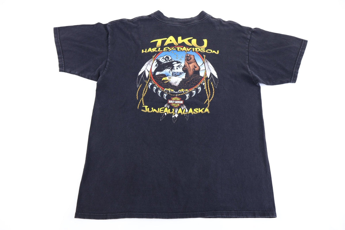 1995 Harley Davidson Motorcycles Alaska T-shirt product image 2