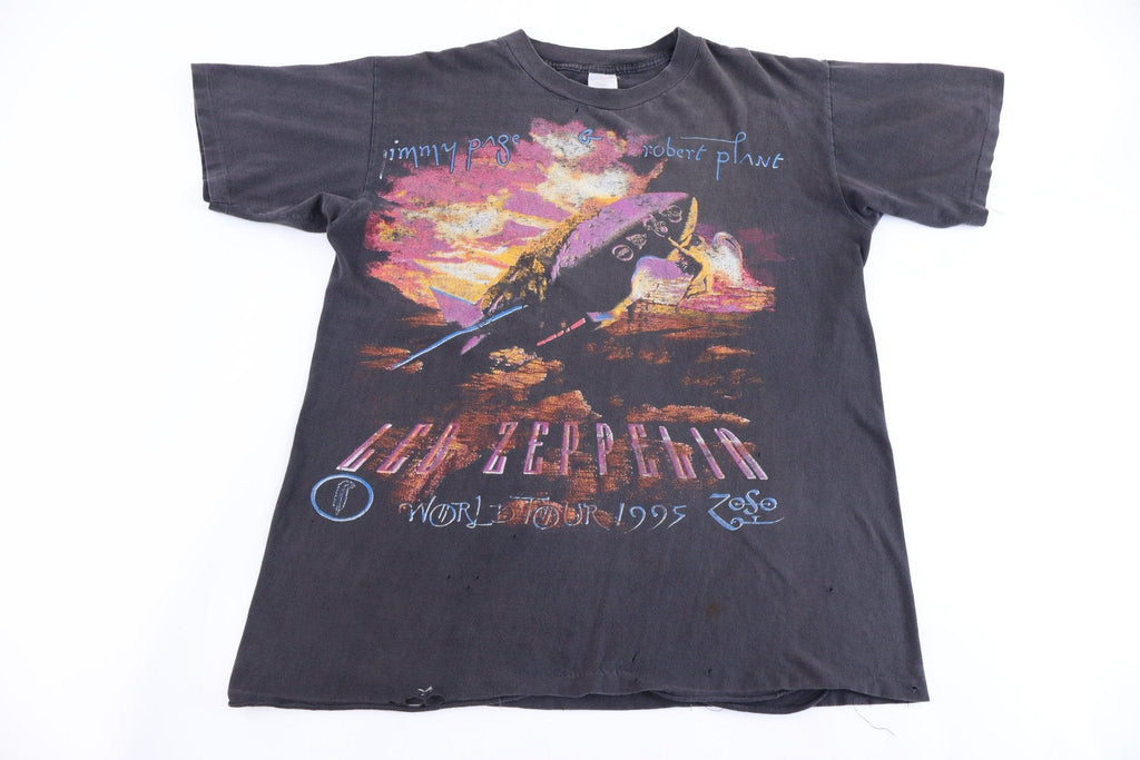 1995 Led Zeppelin Jimmy Page & Robert Plant Tour T-shirt product image 1