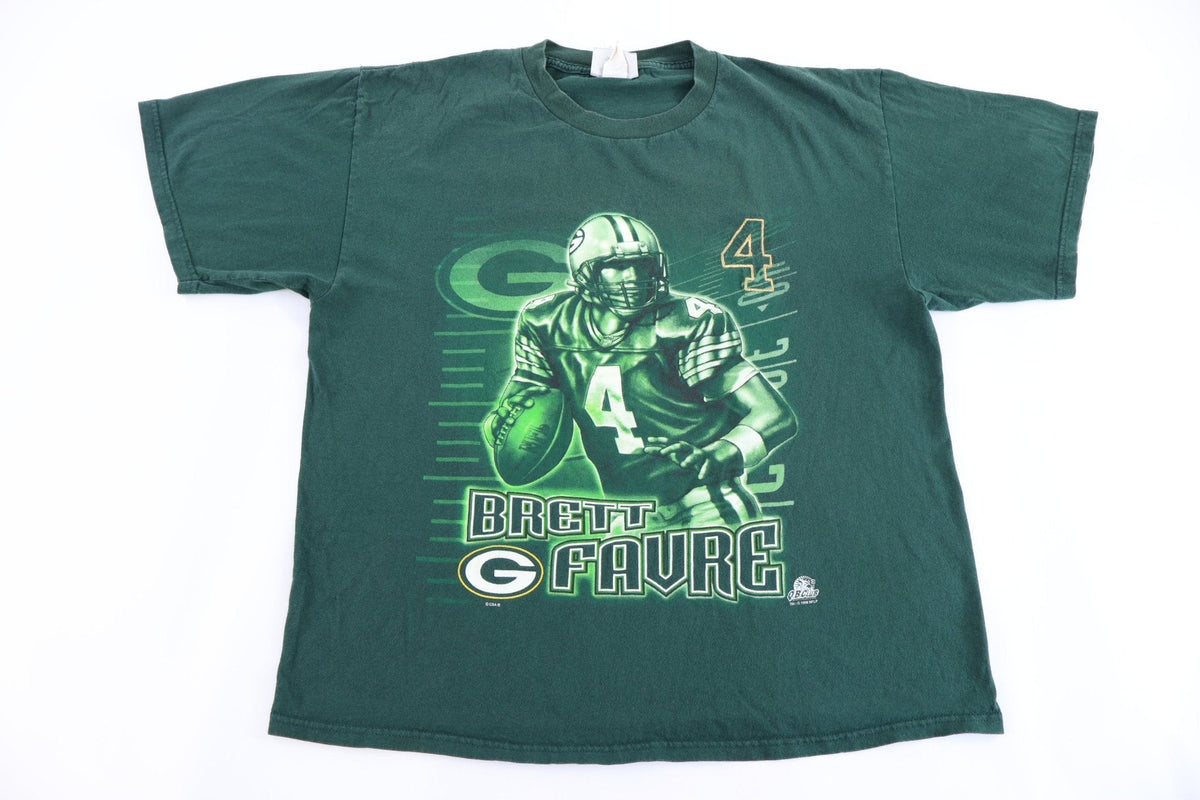 1998 Brett Favre Green Bay Packers Football T-shirt product image 1