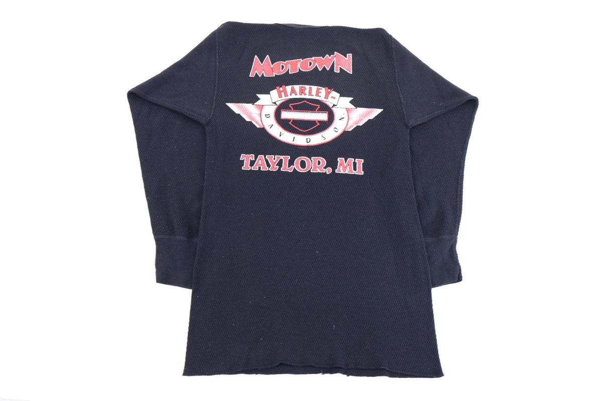 1998 Harley Davidson Motorcycles Flames Thermal LS T-shirt product image 2