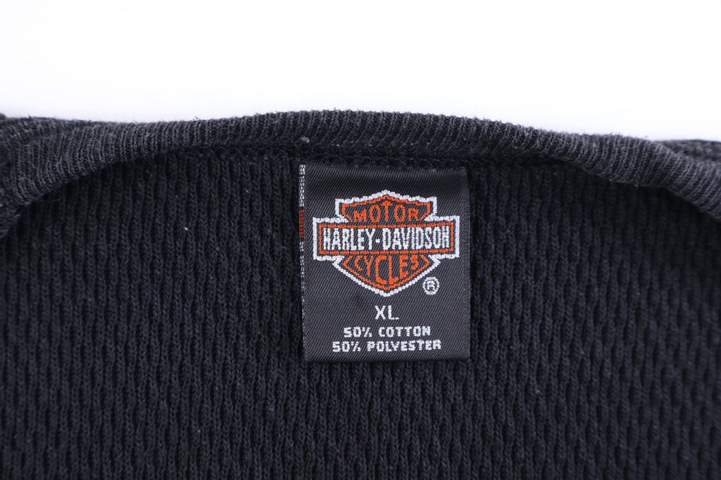 1998 Harley Davidson Motorcycles Flames Thermal LS T-shirt product image 3