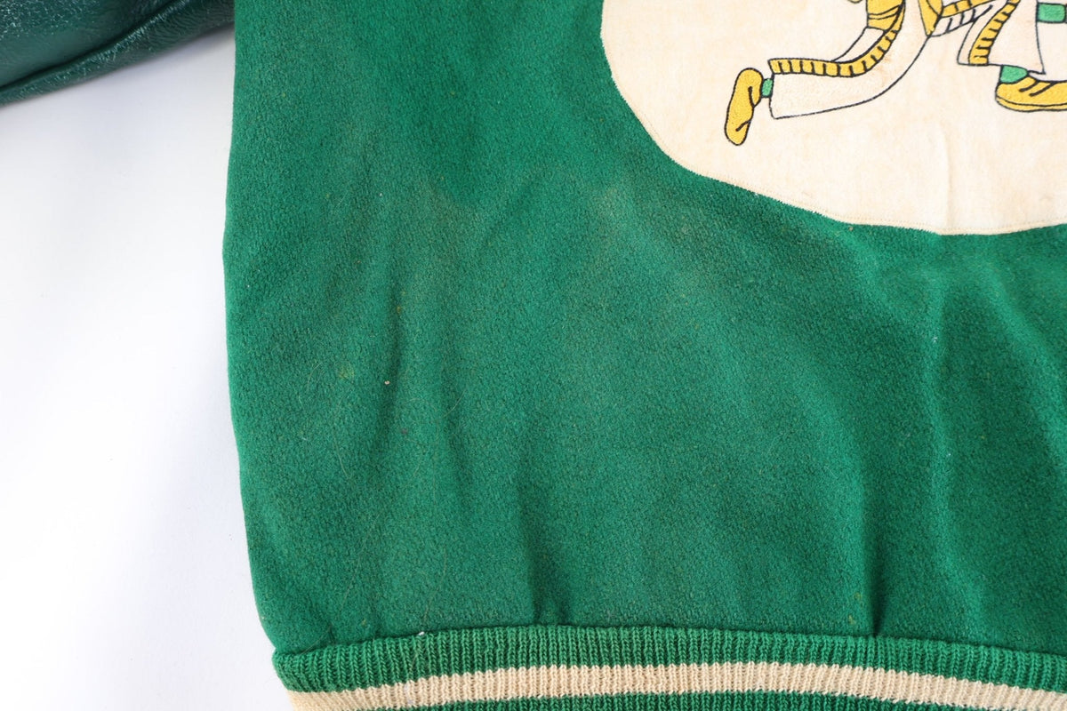 60’s Choctaw Green & Cream Varsity Jacket product image 4