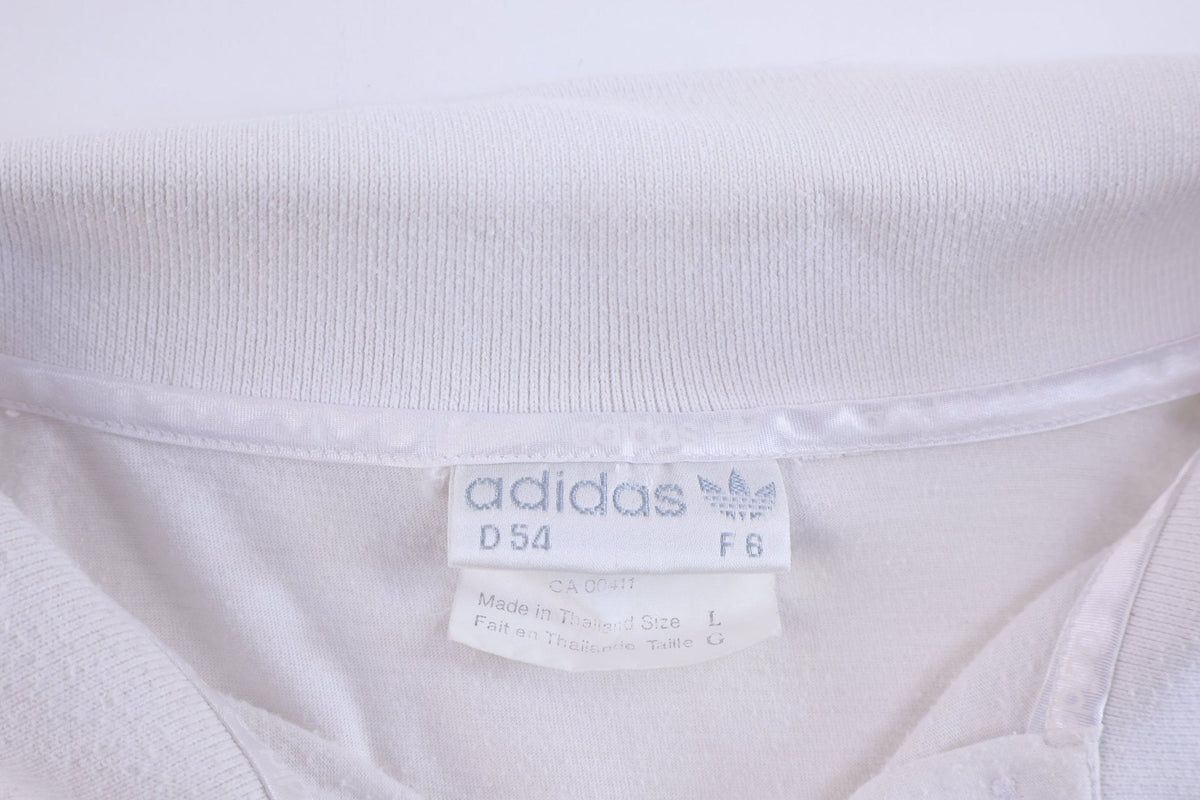 80's Adidas Multicolor Brush Graphic Button Up