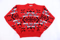80's Bonjour Multipattern Knit Sweater