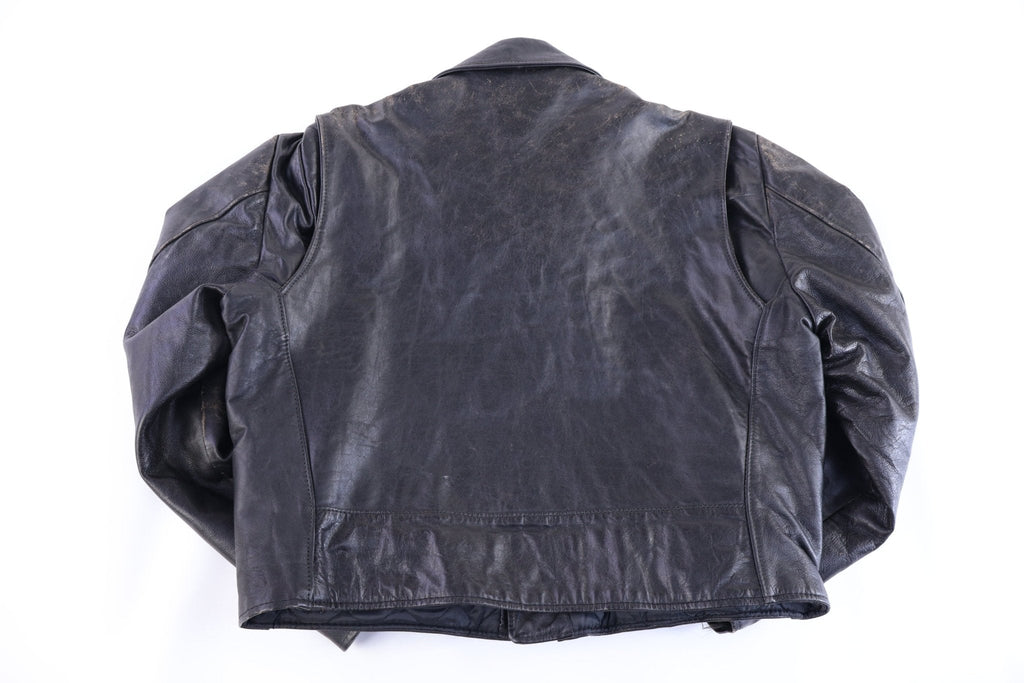 80's Excelled Black Leather Full Zip Jacket product image 2