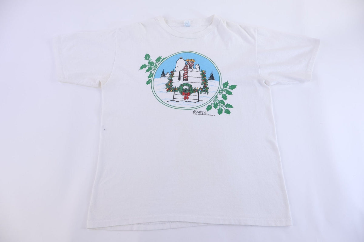 80's Snoopy & Woodstock Christmas T-shirt product image 1