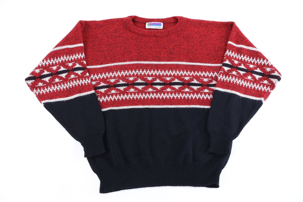 80's Sweater Graphic Multicolor Knit Sweater