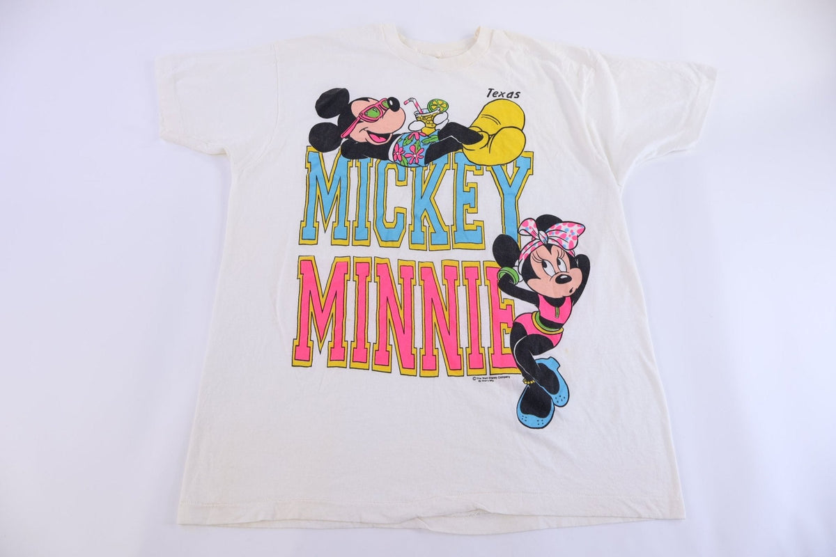 80's Texas Mickey & Minnie Mouse T-shirt product image 1