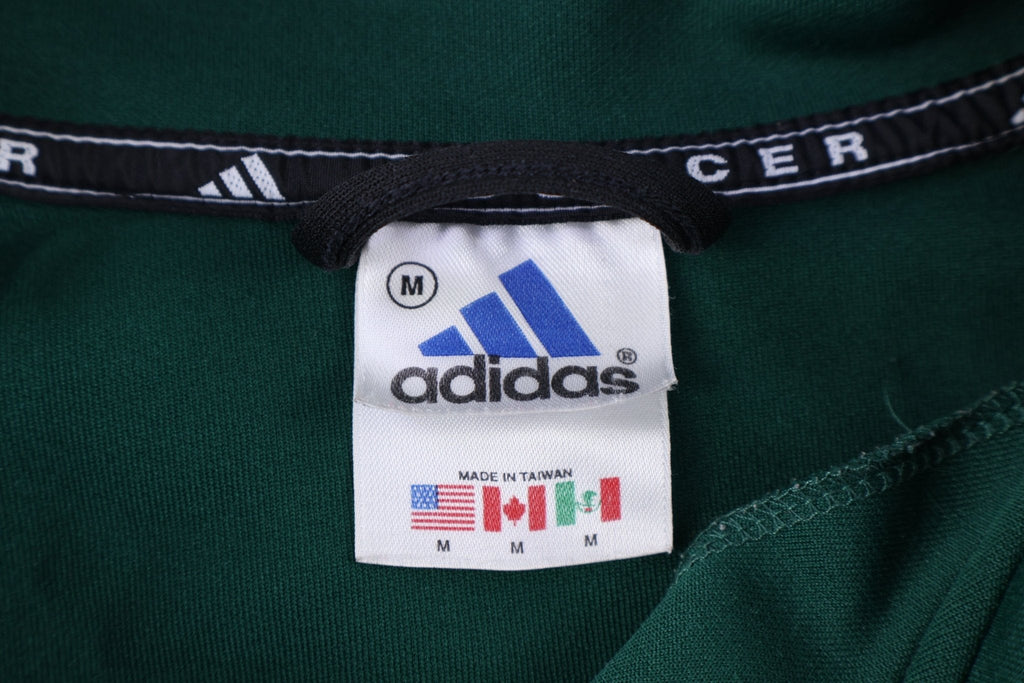 90's Adidas Embroidered Logo Black & Green Quarter Zip product image 4