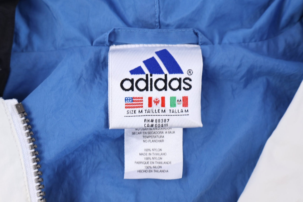 90's Adidas Embroidered Logo Multicolor Half Zip Windbreaker product image 3