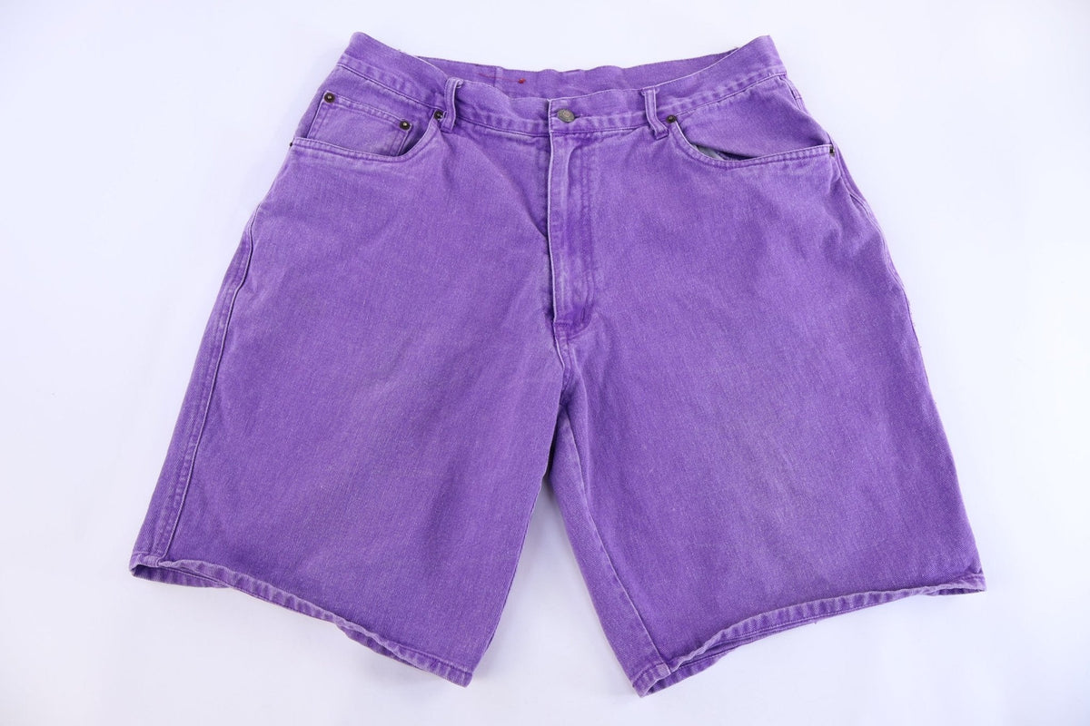 90's Bugle Boy Purple Denim Shorts product image 2