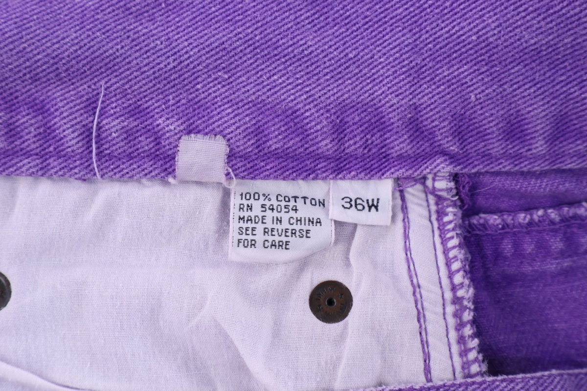 90's Bugle Boy Purple Denim Shorts product image 4