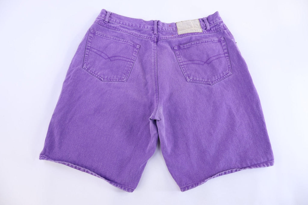 90's Bugle Boy Purple Denim Shorts product image 1