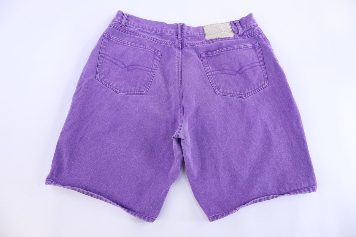90's Bugle Boy Purple Denim Shorts product image 1