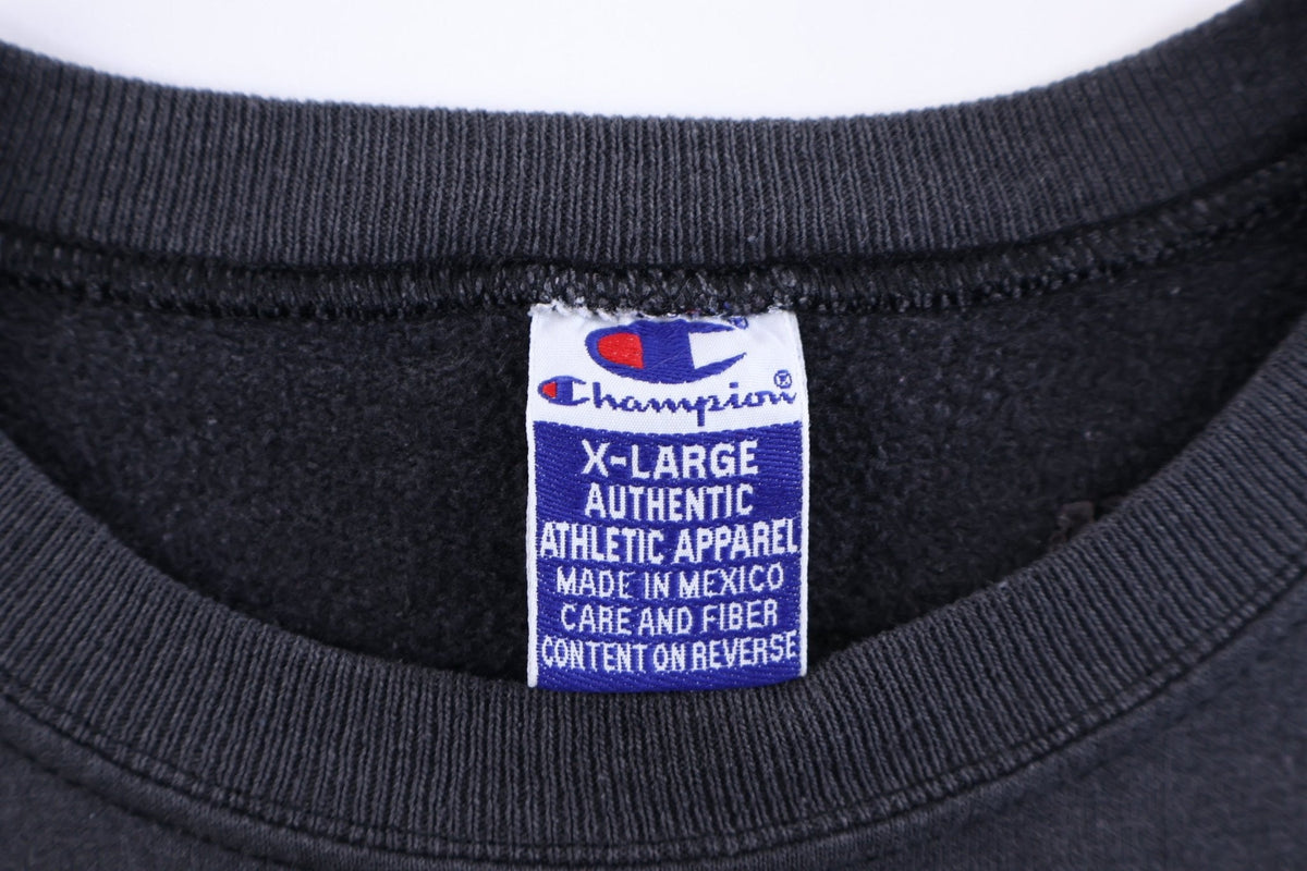 90's Champion Embroidered Logo Grey Blank Sweatshirt product image 3