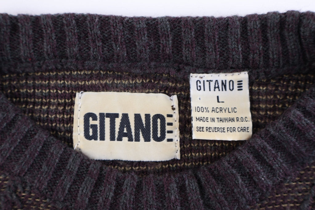 90's Gitano Multipattern Knit Sweater