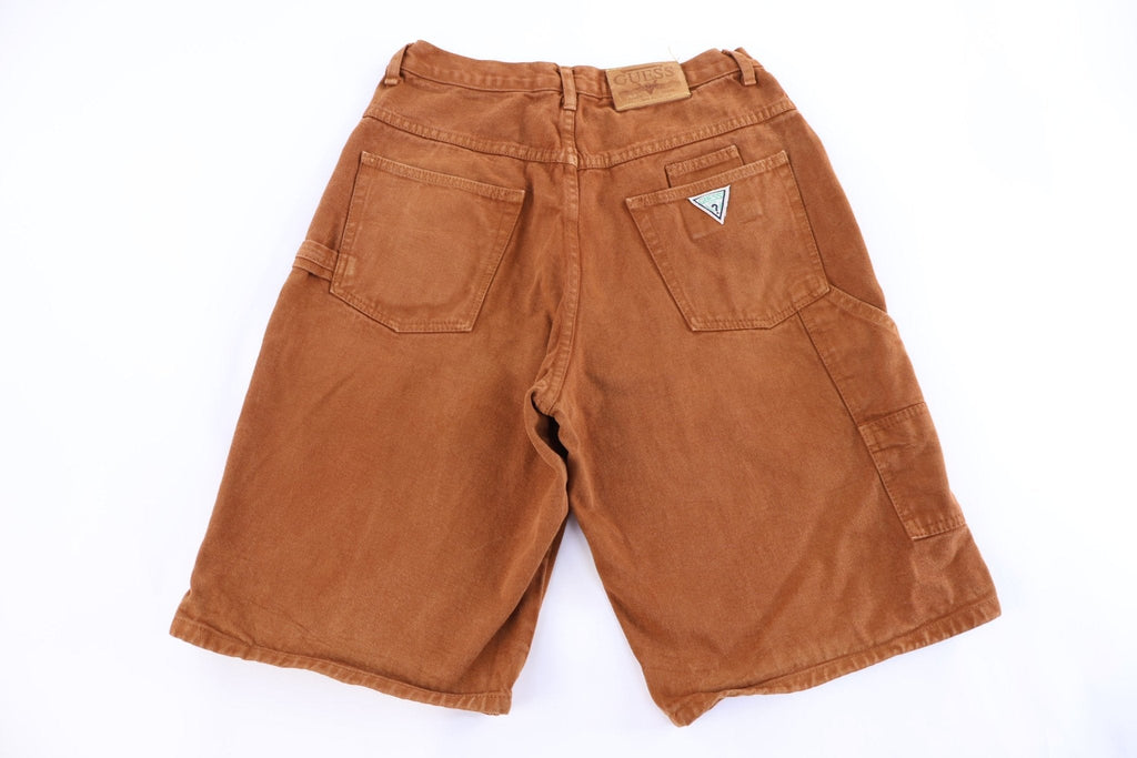 90's GUESS Dark Tan Denim Shorts product image 1