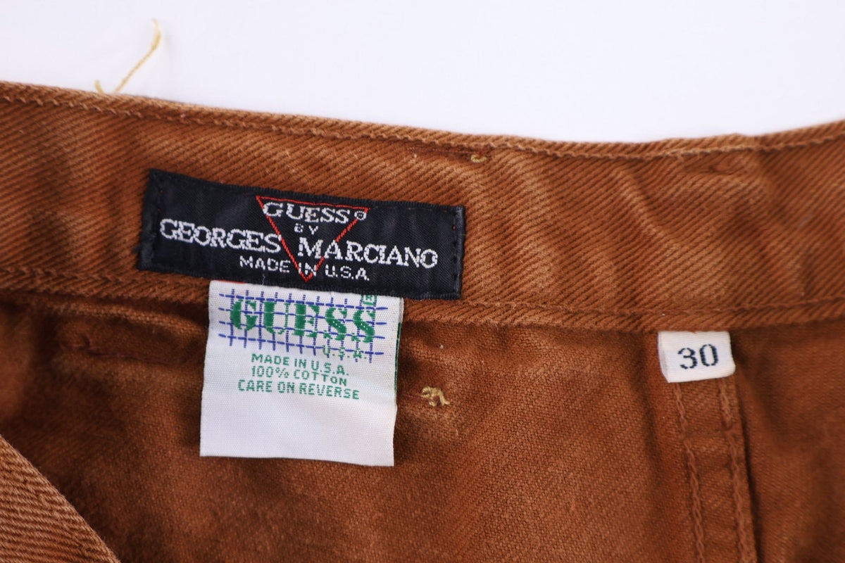 90's GUESS Dark Tan Denim Shorts product image 4