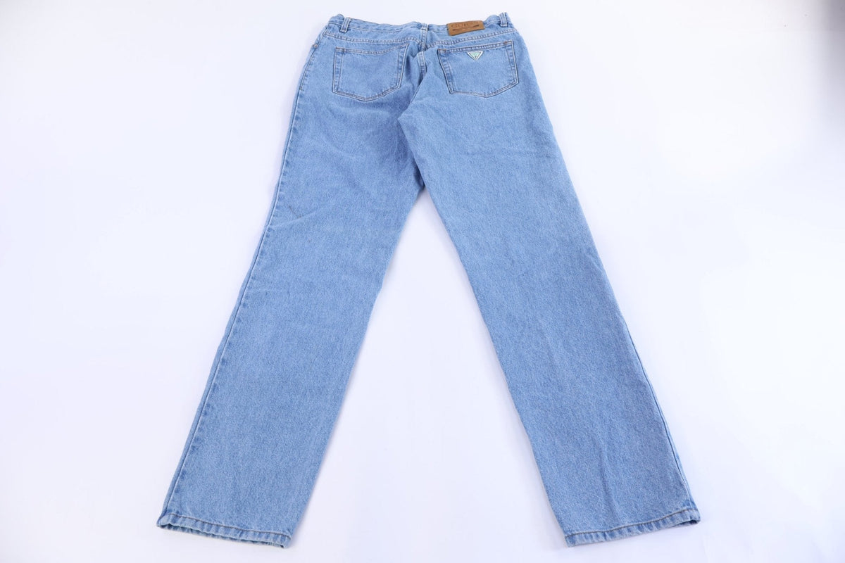 90's GUESS Light Wash Denim Jeans product image 1