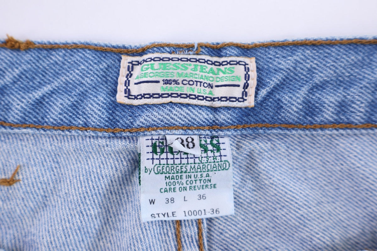 90's GUESS Light Wash Denim Jeans product image 4