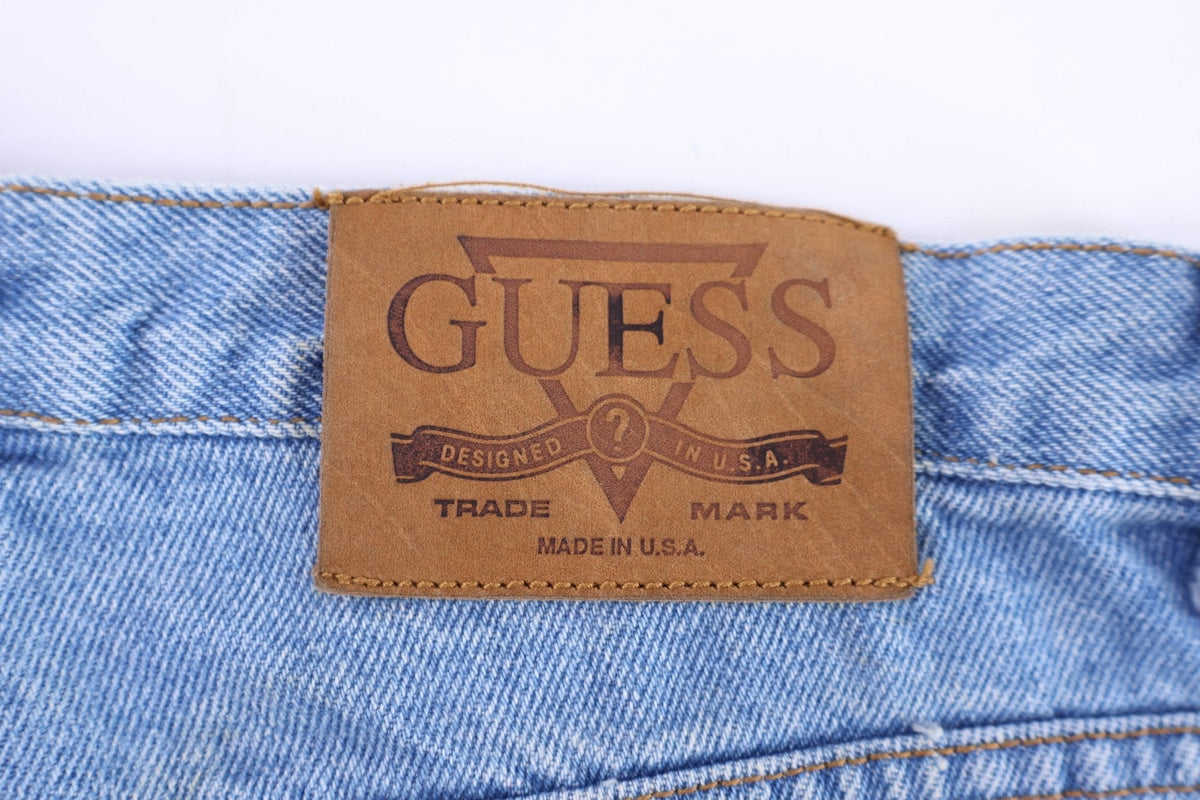 90's GUESS Light Wash Denim Jeans product image 3