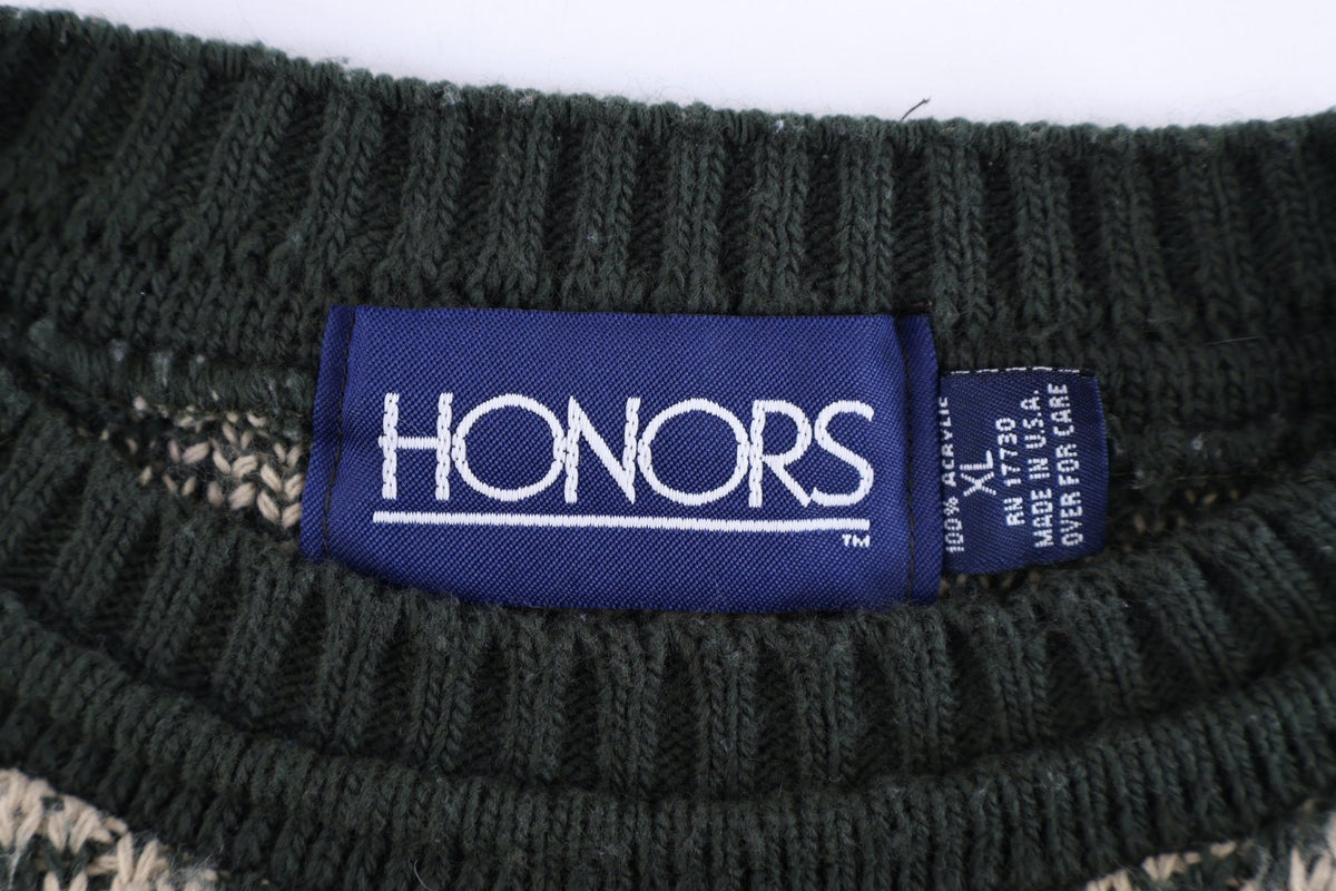 90's Honors Multipattern Knit Sweater