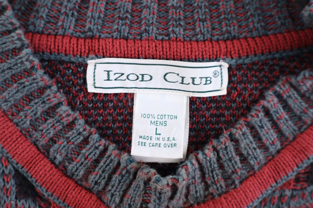 90's Izod Club Multipattern Knit Sweater