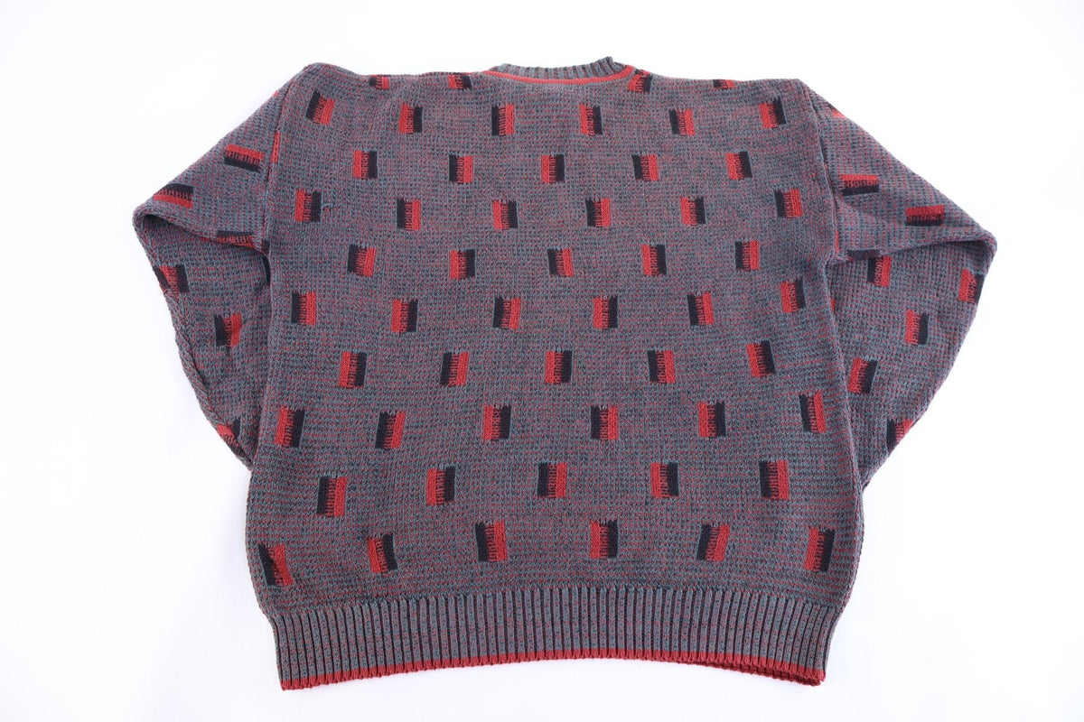 90's Izod Club Multipattern Knit Sweater