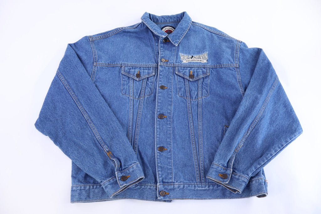 90's Mickey Mouse Embroidered Denim Jacket product image 2