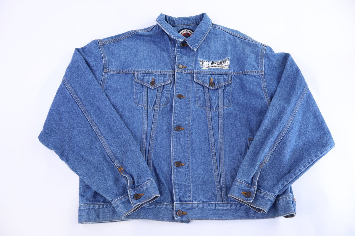 90's Mickey Mouse Embroidered Denim Jacket product image 2