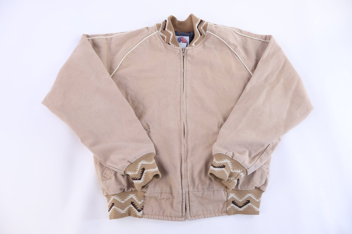 90's Miller Outerwear Tan Full Zip Jacket product image 1