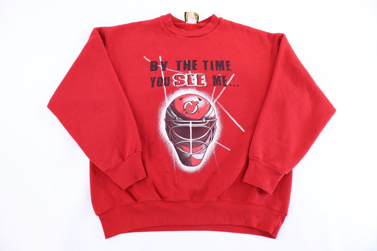 90's New Jersey Devils Hockey Sweatshirt product image 1