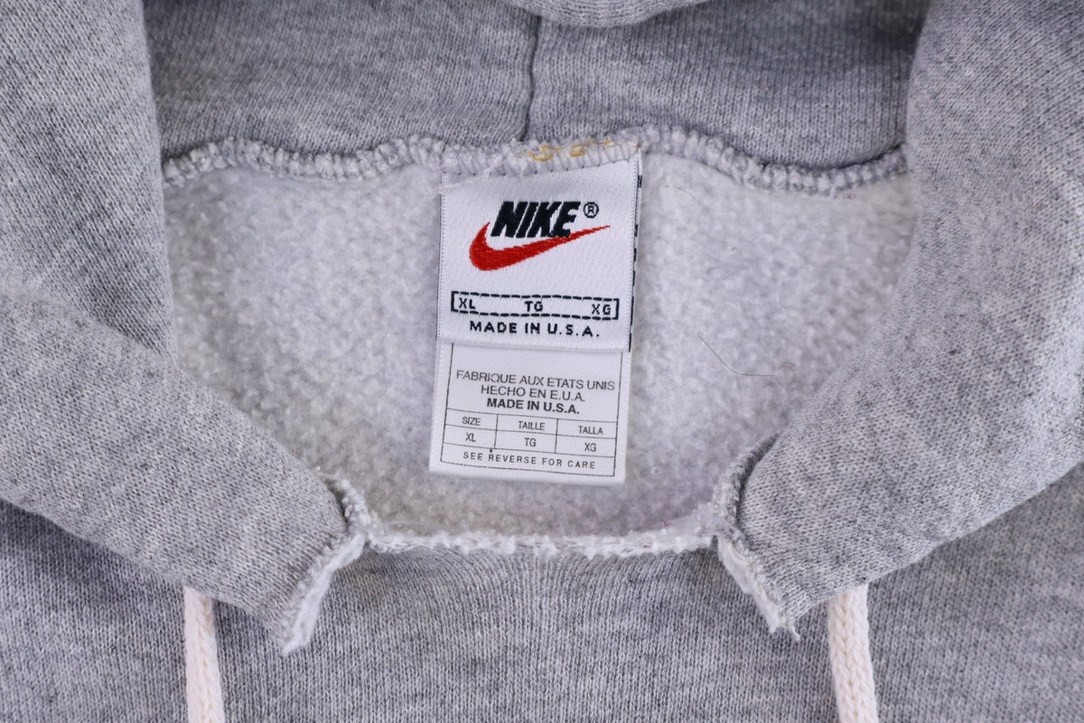 90's Nike Embroidered Logo Grey Pullover Hoodie product image 4