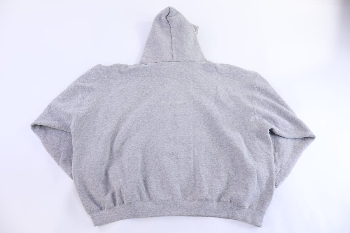 90's Nike Embroidered Logo Grey Pullover Hoodie product image 2