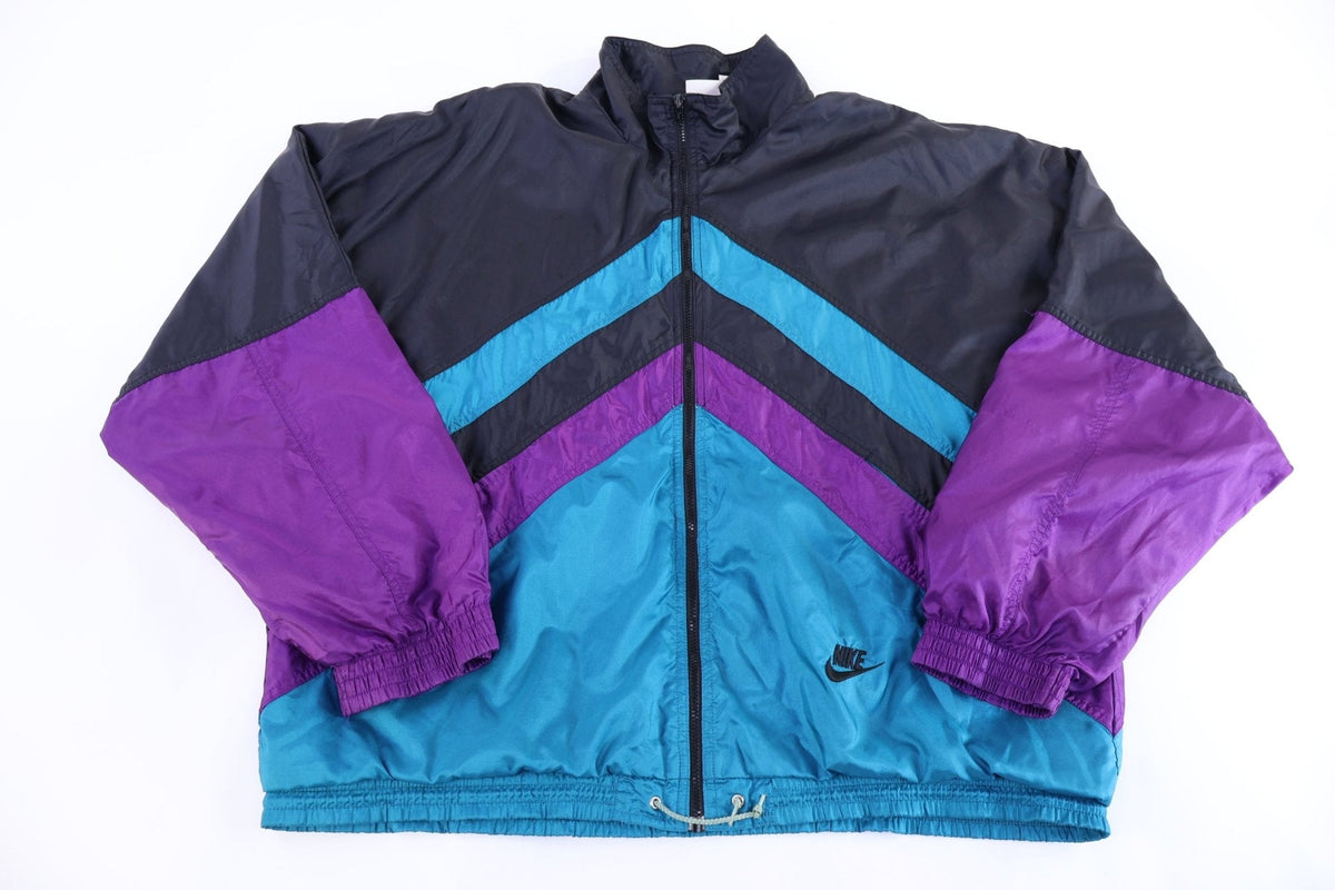 90's Nike Embroidered Logo Multicolor Full Zip Jacket product image 1
