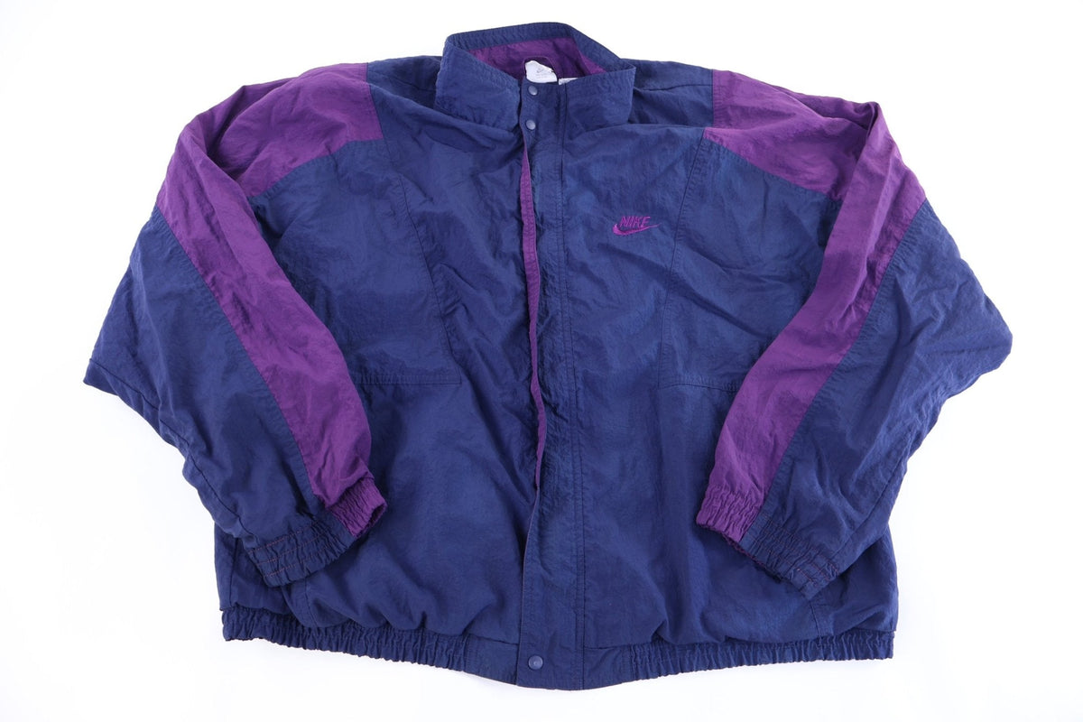 90's Nike Embroidered Logo Multicolor Full Zip Windbreaker product image 1
