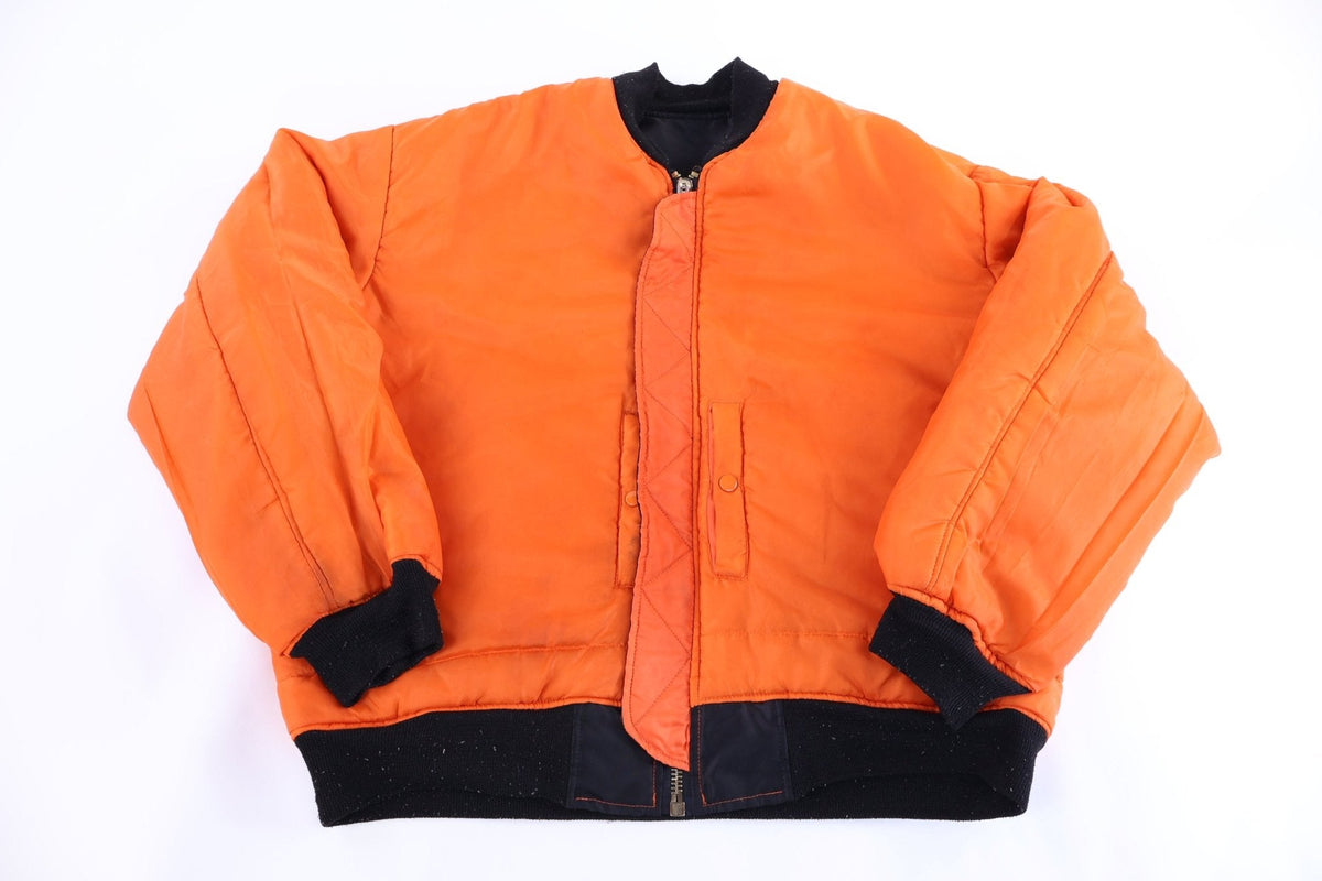 90's NXP MA-1 Reversible Full Zip Bomber Jacket product image 4