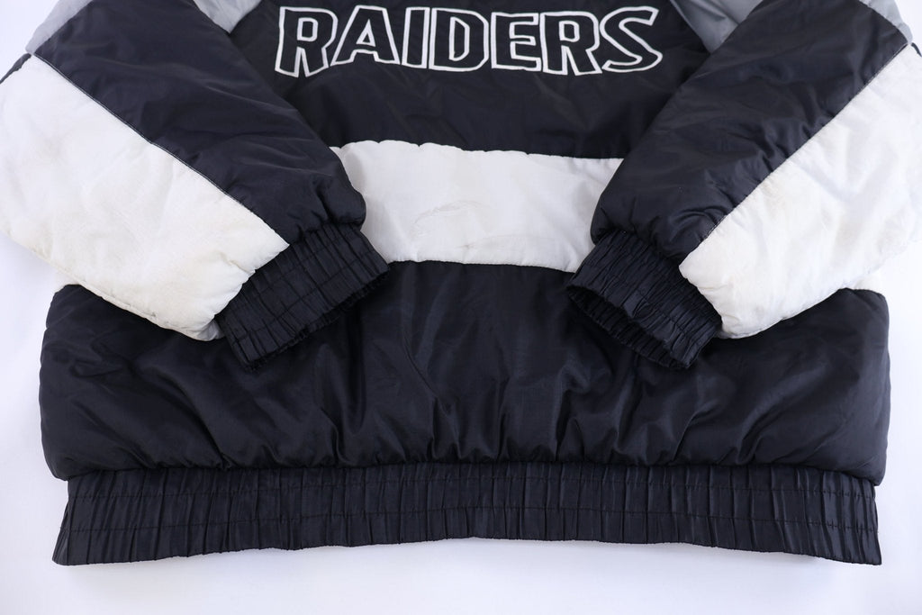 90's Pro Player Oakland Raiders Football Full Zip Puffer product image 3