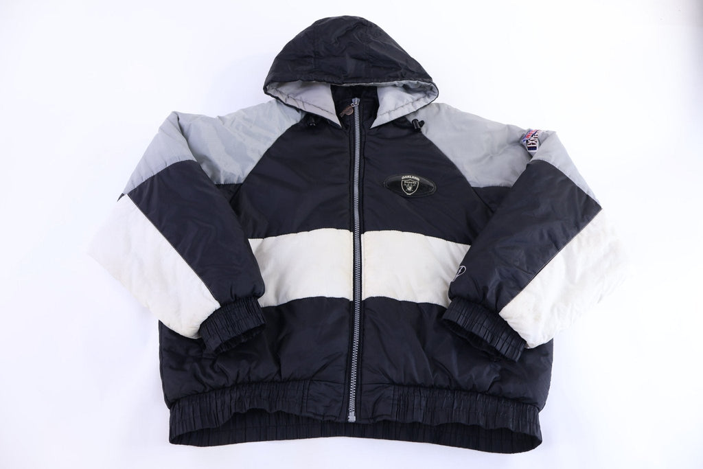 90's Pro Player Oakland Raiders Football Full Zip Puffer product image 1