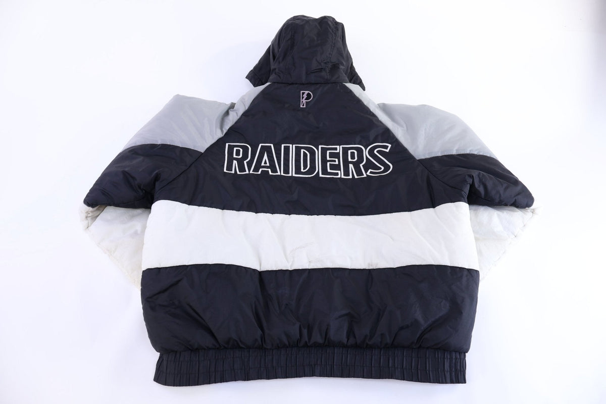 90's Pro Player Oakland Raiders Football Full Zip Puffer product image 2