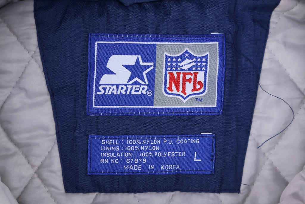 90's Starter Dallas Cowboys Football Full Zip Puffer Jacket product image 3