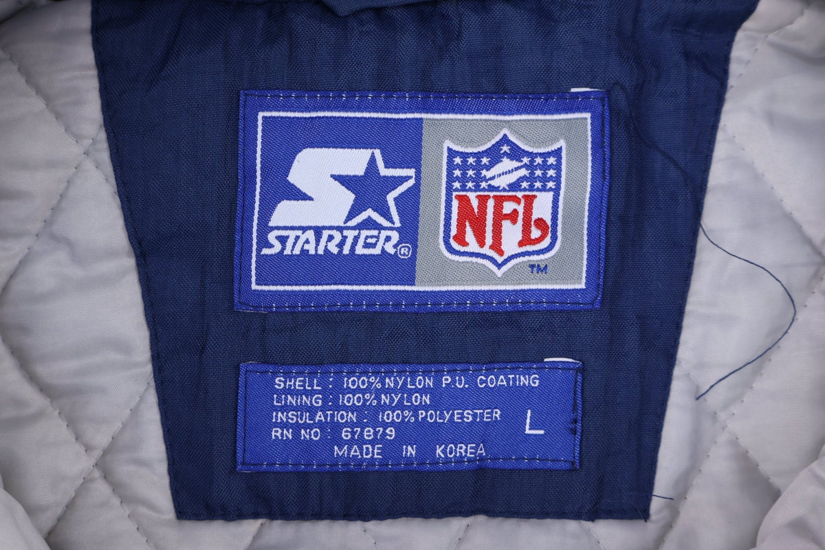 90's Starter Dallas Cowboys Football Full Zip Puffer Jacket product image 3