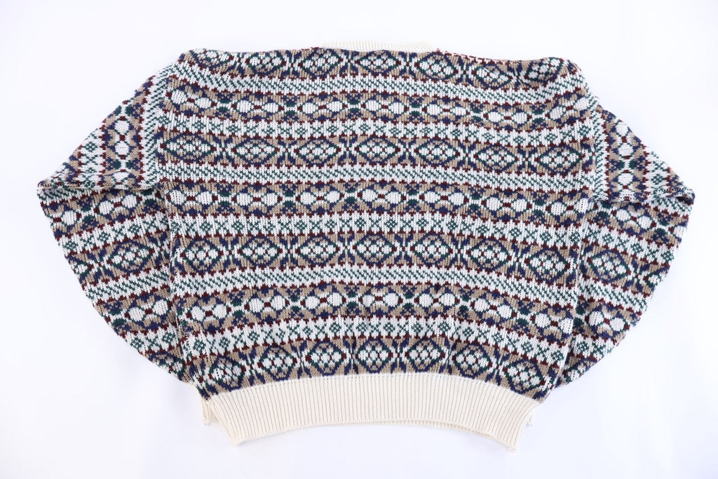 90's Sweater Graphix Multipattern Knit Sweater