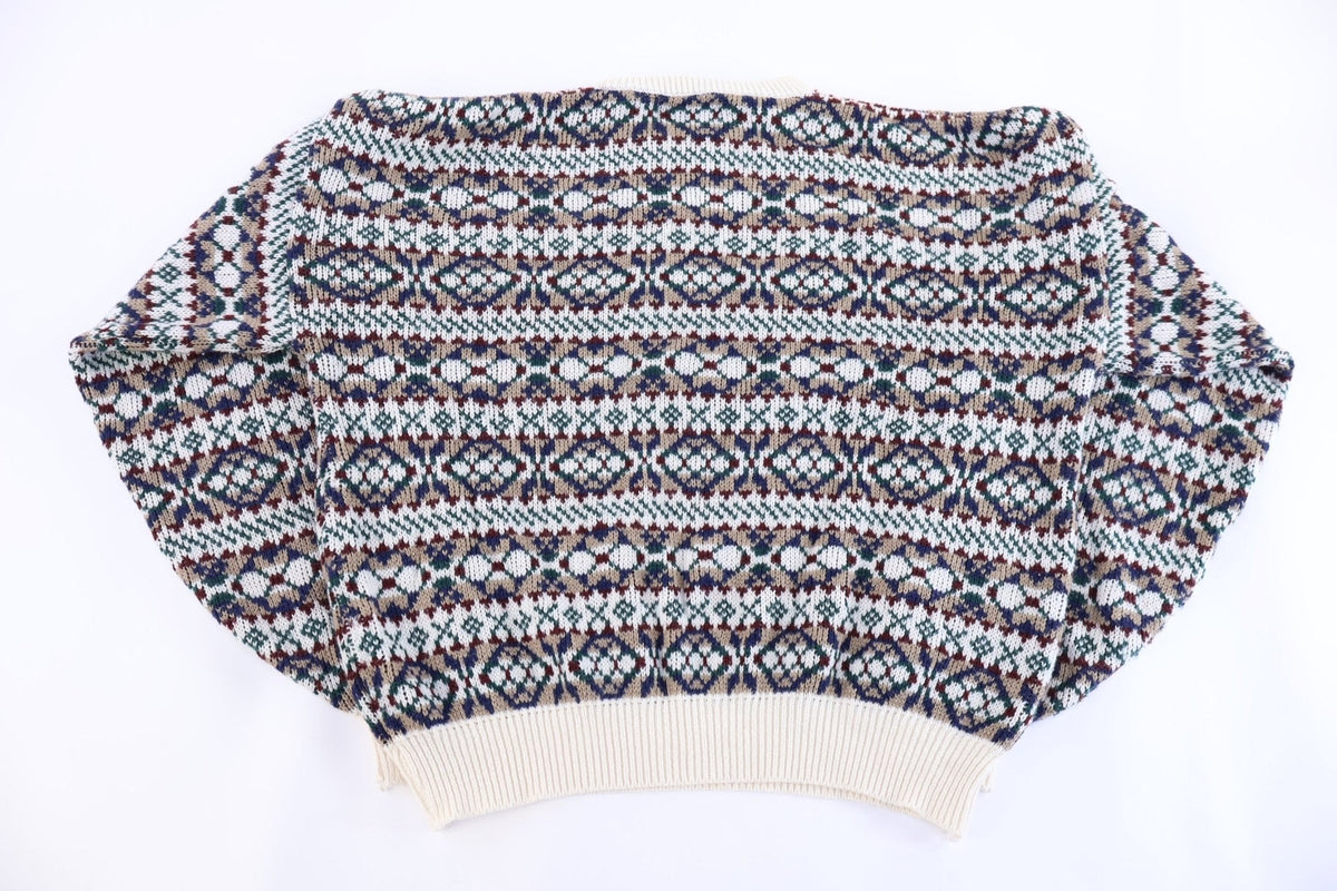 90's Sweater Graphix Multipattern Knit Sweater