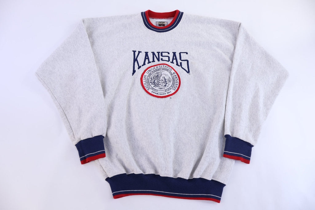 90's University of Kansas Embroidered Sweatshirt product image 1