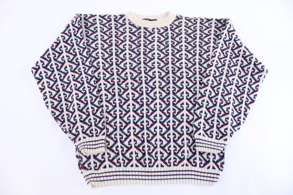 90's Windy Hill Multipattern Knit Sweater