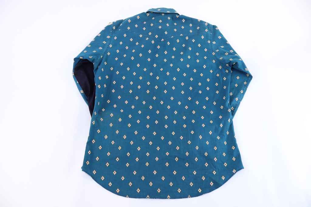 90's Wrangler Western Pattern LS Button Down